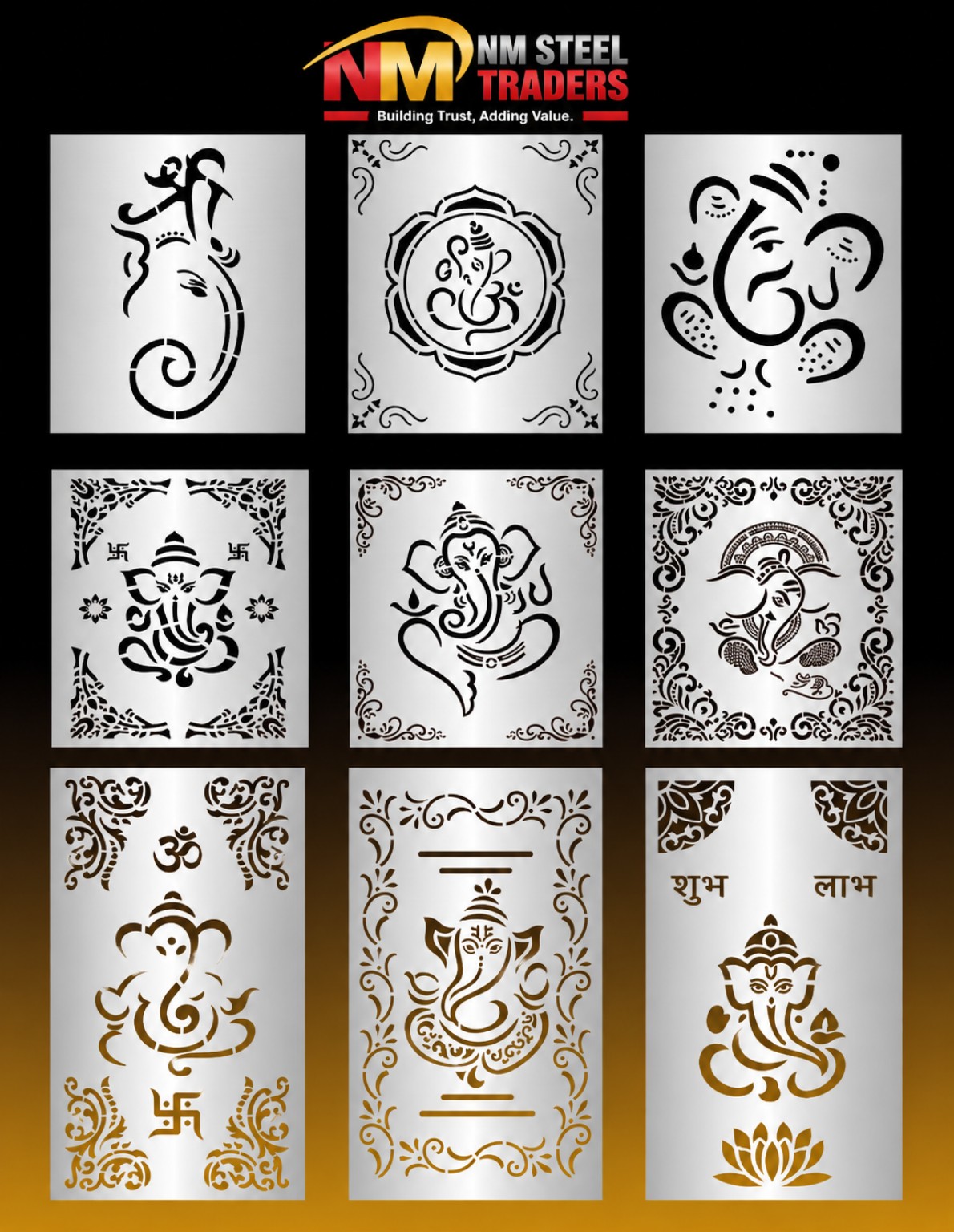 Stainless Steel Laser Cutting Design - Mirror & Golden